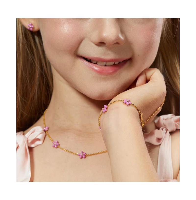 Anna Zuckerman Petit Rosie Bracelet in Rose