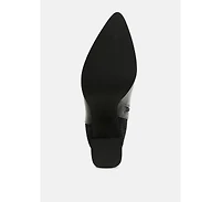 Mimosa Mesh Detail Pointy Ankle Boots Women