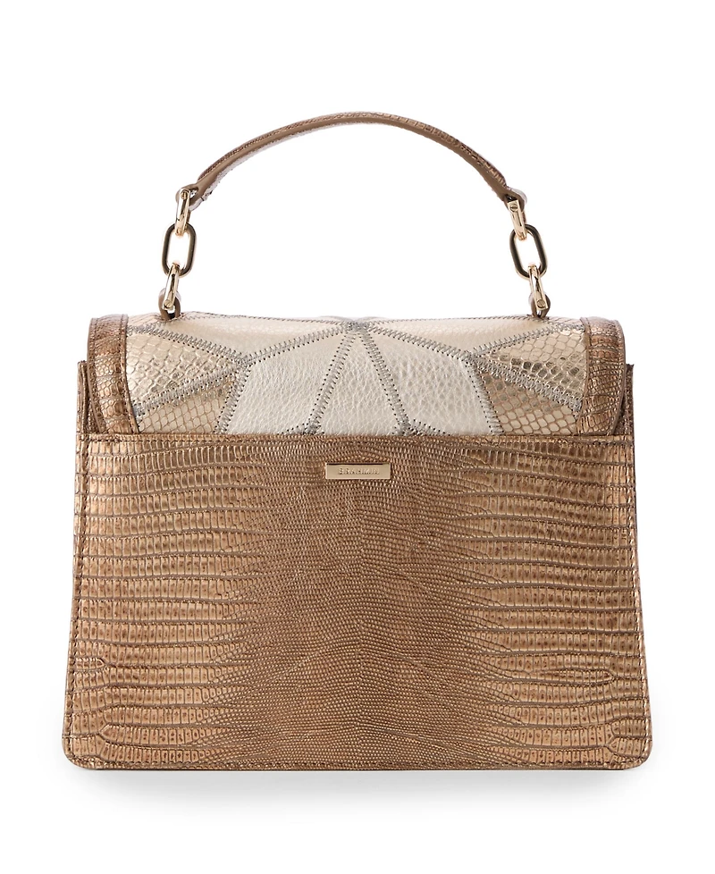 Brahmin Women's Hallie Multi Silverhill Small Satchel Bag