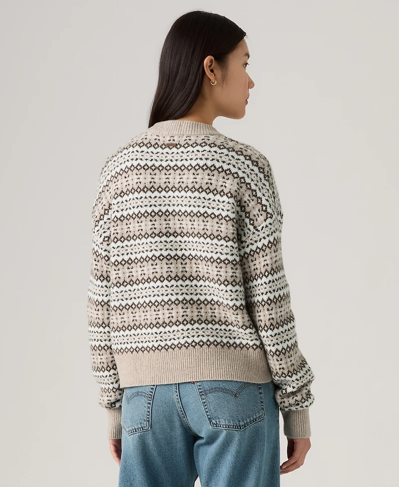 Levi's Women's Ines Fairisle Long Sleeve Sweater
