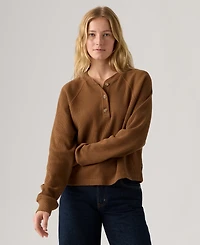 Levi's Women's Lassen Henley Long Sleeve Top