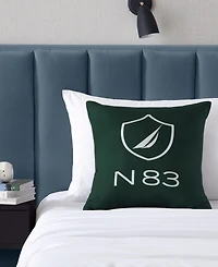 Nautica N83 Boat Printed Square Decorative Pillow, 18" x 18"