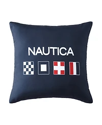 Nautica Flag Printed Square Decorative Pillow, 18" x 18"