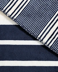 Nautica Printed Reversible Lush Throw, 70" x 50"