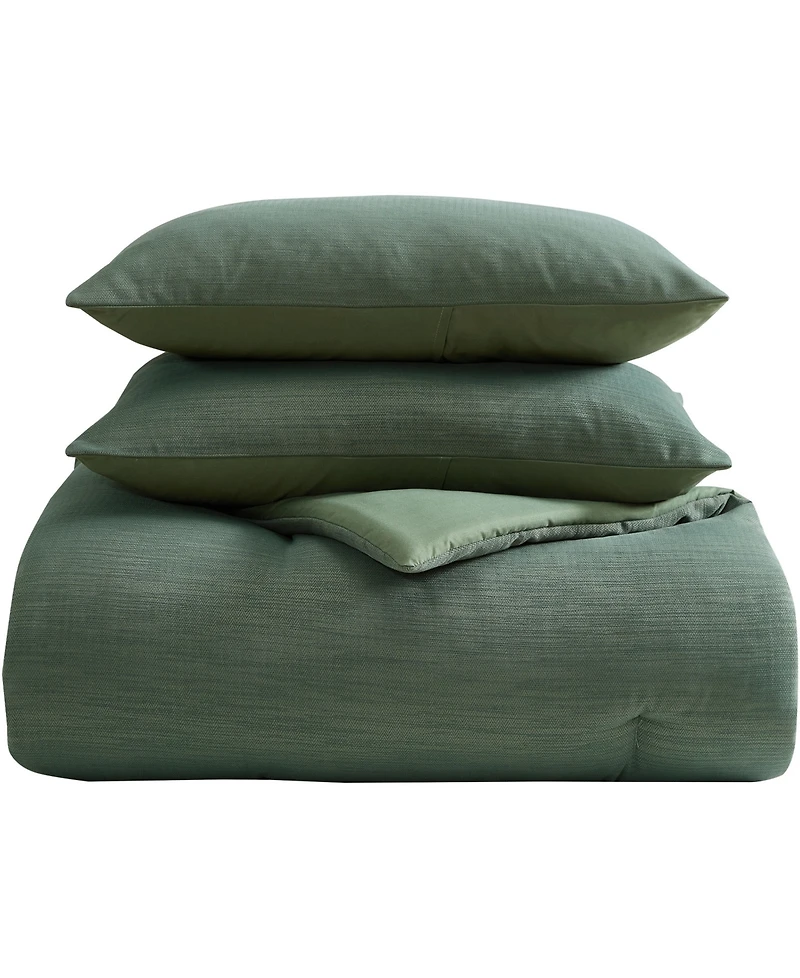 Nautica Herringbone Jacquard Chenille Solid -Pc. Comforter Set