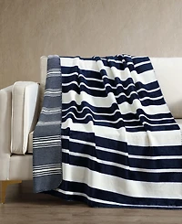Nautica Printed Reversible Lush Throw, 70" x 50"