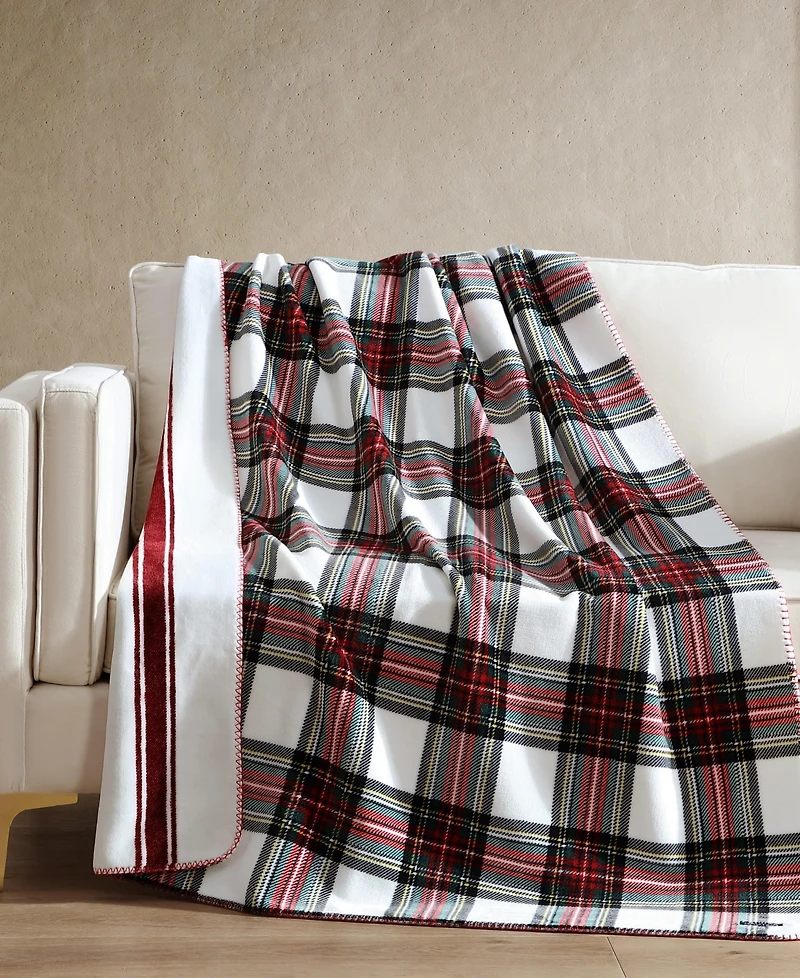 Nautica Printed Reversible Lush Throw, 70" x 50"