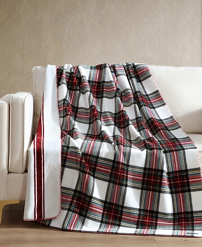 Nautica Printed Reversible Lush Throw, 70" x 50"
