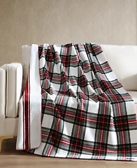 Nautica Printed Reversible Lush Throw, 70" x 50"