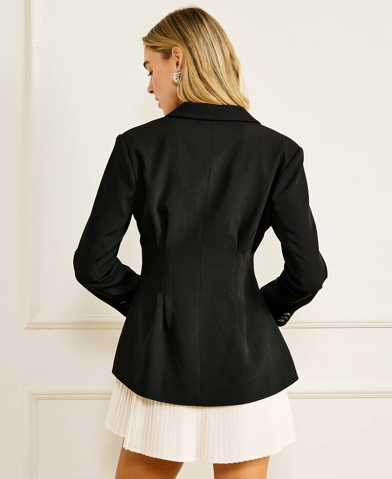 Line & Dot Women's Crewneck Kinny Blazer Dress