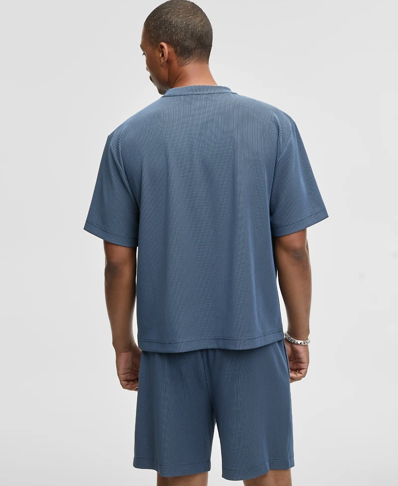 Mode of One Men's Textured Knit Short-Sleeve T-Shirt, Macy's Exclusive