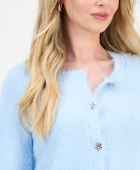 I.n.c. International Concepts Petite Rhinestone-Button Cardigan, Macy's Exclusive