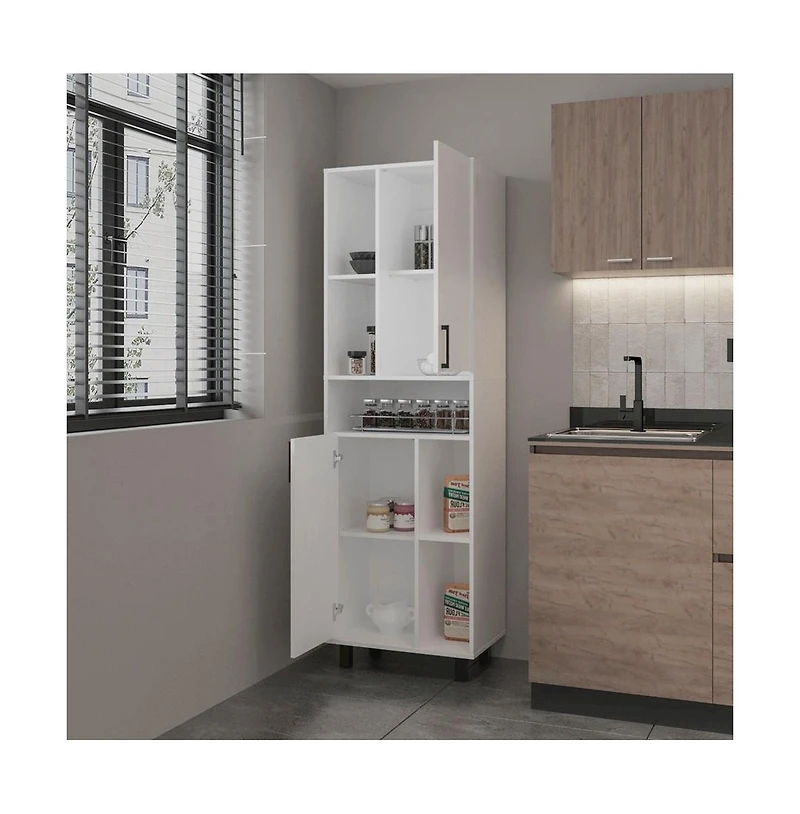 We Have Furniture Bentonia Pantry, Kitchen, White