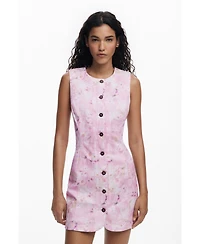 Desigual Women's Short dress with buttons