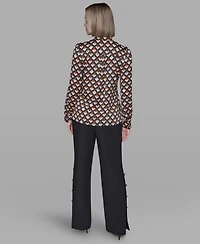 Karl Lagerfeld Paris Women's Long Sleeve Top