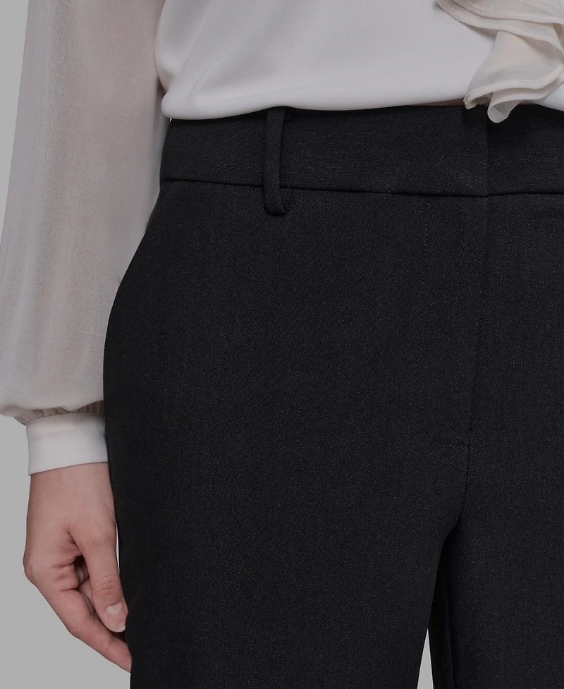 Karl Lagerfeld Paris Women's Mid-Rise Flared Pants