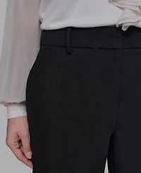 Karl Lagerfeld Paris Women's Mid-Rise Flared Pants