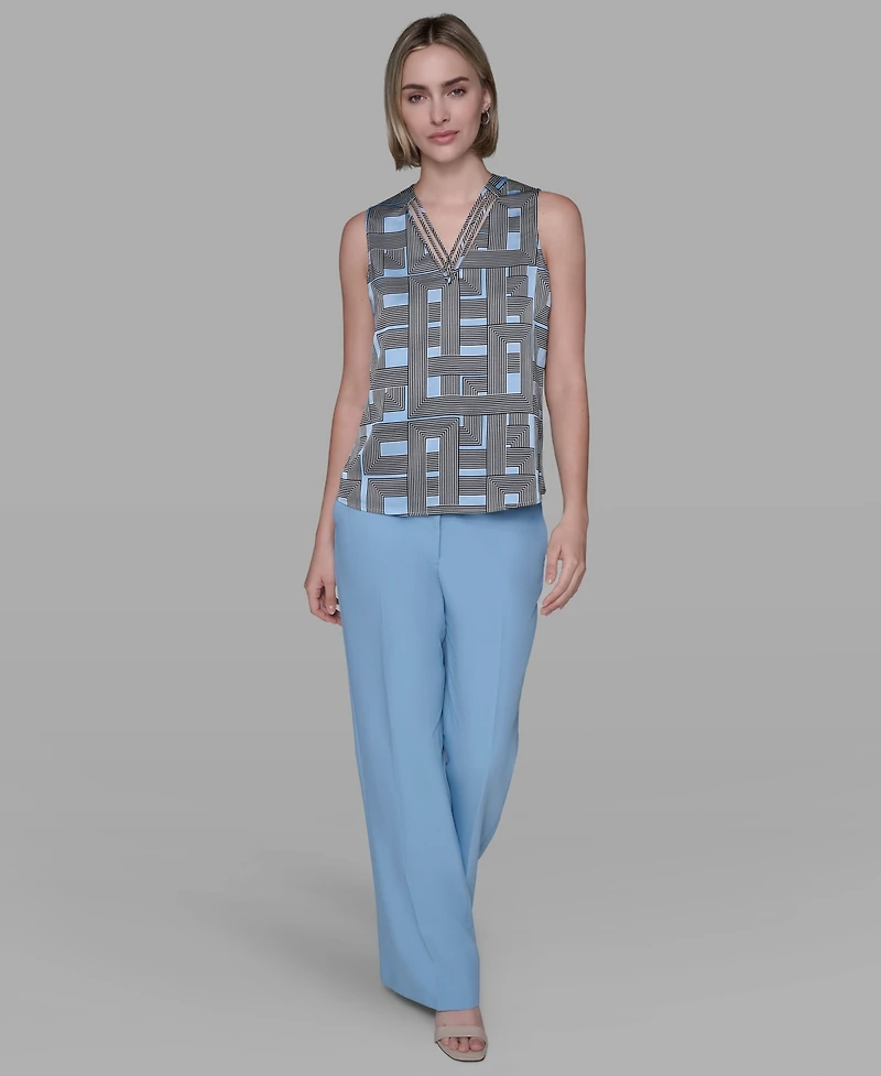 Karl Lagerfeld Paris Women's Sleeveless Top