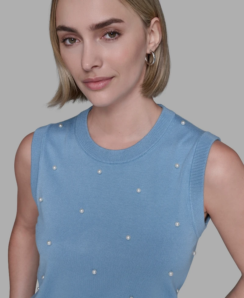 Karl Lagerfeld Paris Women's Round Neck Top