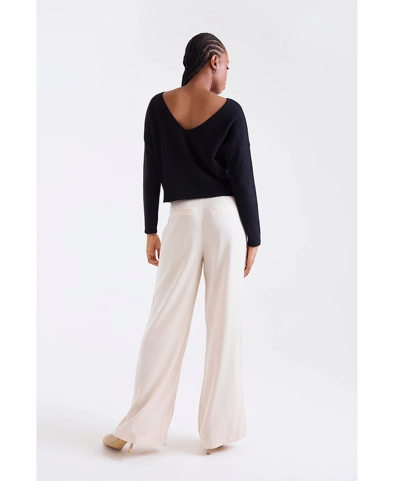 1982 Women's Leyla Low Back Cashmere Sweater