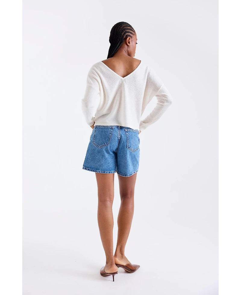 1982 Women's Leyla Low Back Cashmere Sweater