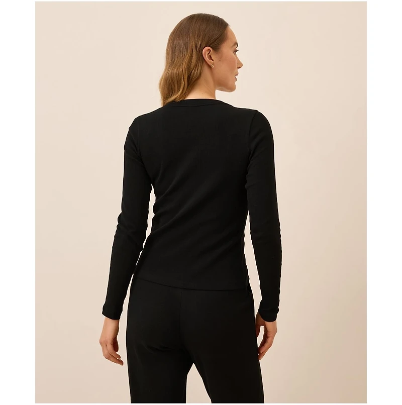 Pact Women's Dream Rib Slim Henley