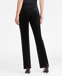 I.n.c. International Concepts Women's High-Rise Velvet Flare Pants, Macy's Exclusive