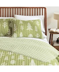 Linery & Co. Winter Forest Microfiber Quilt Set with Shams - Winter forest