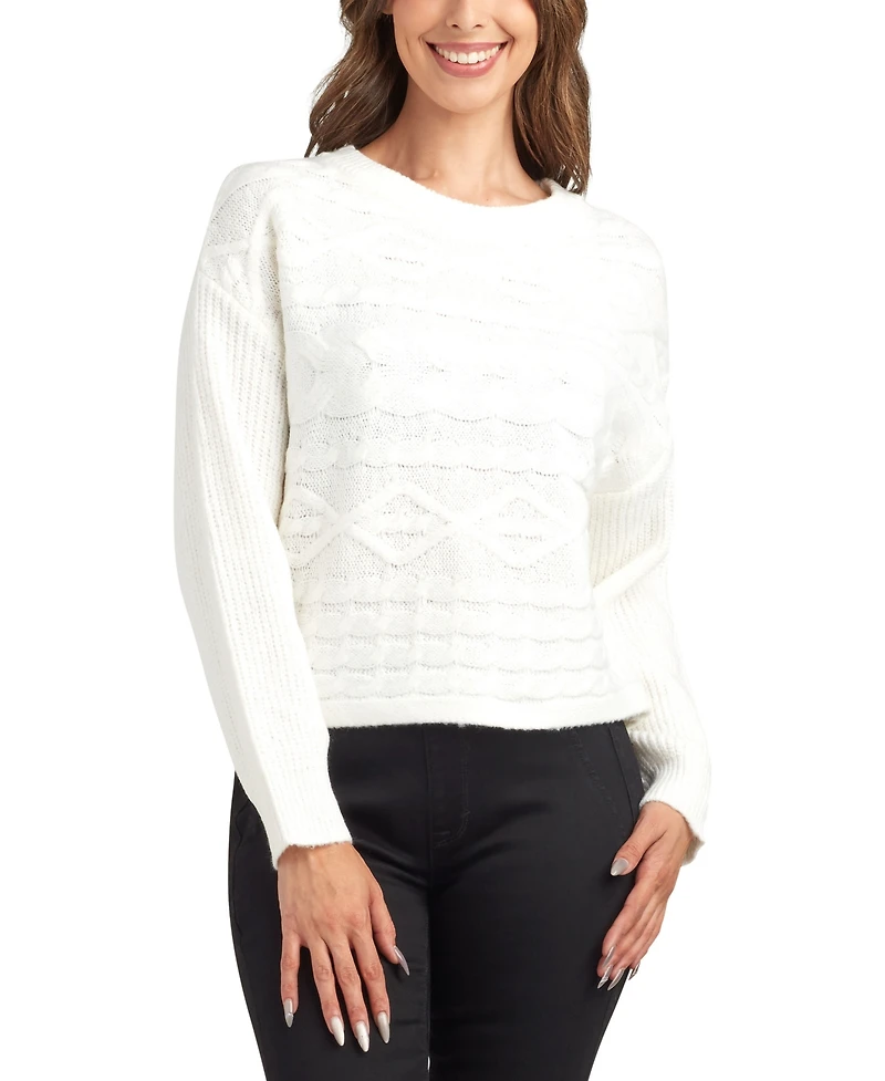 Bcx Juniors' Crewneck Pull On Sweater