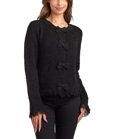 Bcx Juniors' Open Front Long Sleeve Cardigan