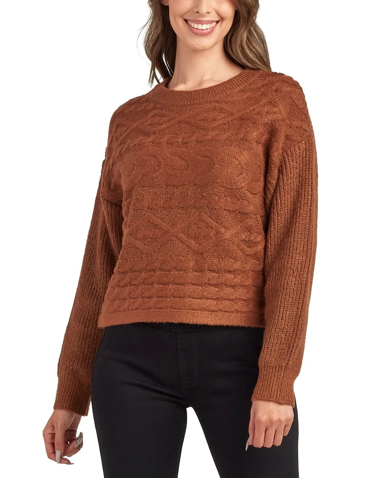 Bcx Juniors' Crewneck Pull On Sweater