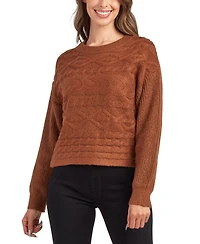 Bcx Juniors' Crewneck Pull On Sweater