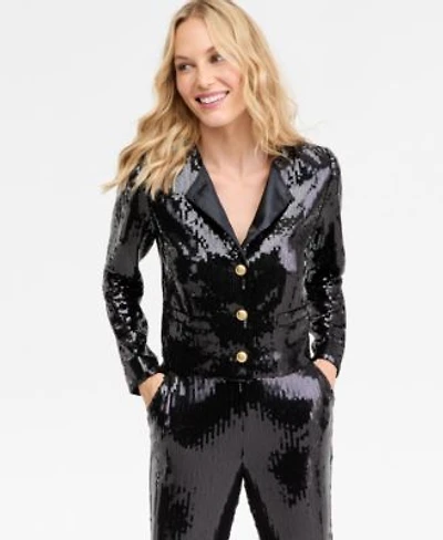 I.N.C. International Concepts Womens Sequin Jacket P Xs Xxl Macys Exclusive