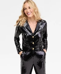 I.N.C. International Concepts Womens Sequin Jacket P Xs Xxl Macys Exclusive