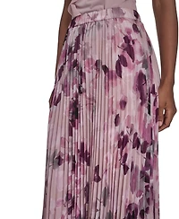 Calvin Klein Petite Printed Chiffon Midi Skirt