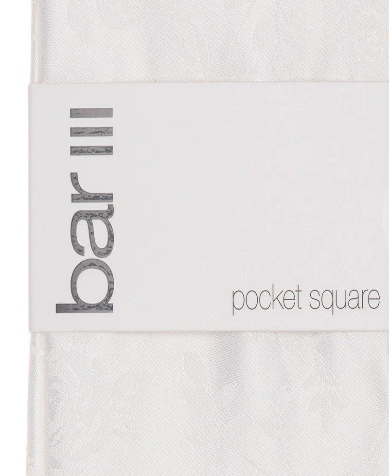 Bar Iii Mens Solid Pocket Square, Macy's Exclusive