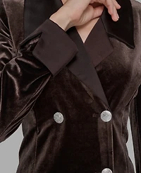 Karl Lagerfeld Paris Women's Velvet Blazer Dress