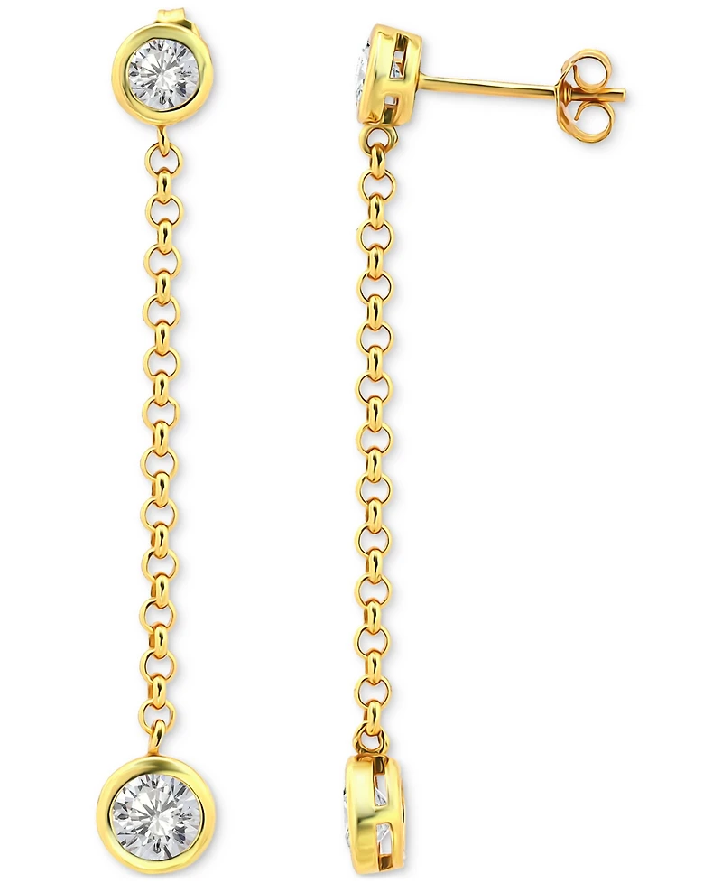Giani Bernini Drop Earrings (2-3/8 ct. t.w.) in 18K Gold Plated Sterling Silver, Macy's Exclusive