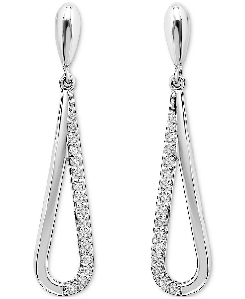 Giani Bernini Drop Earrings (3/8 ct. t.w.) in Sterling Silver, Macy's Exclusive