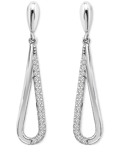 Giani Bernini Drop Earrings (3/8 ct. t.w.) in Sterling Silver, Macy's Exclusive