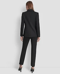 Dkny Petite 2-Button Notch Collar Ponte Jacket