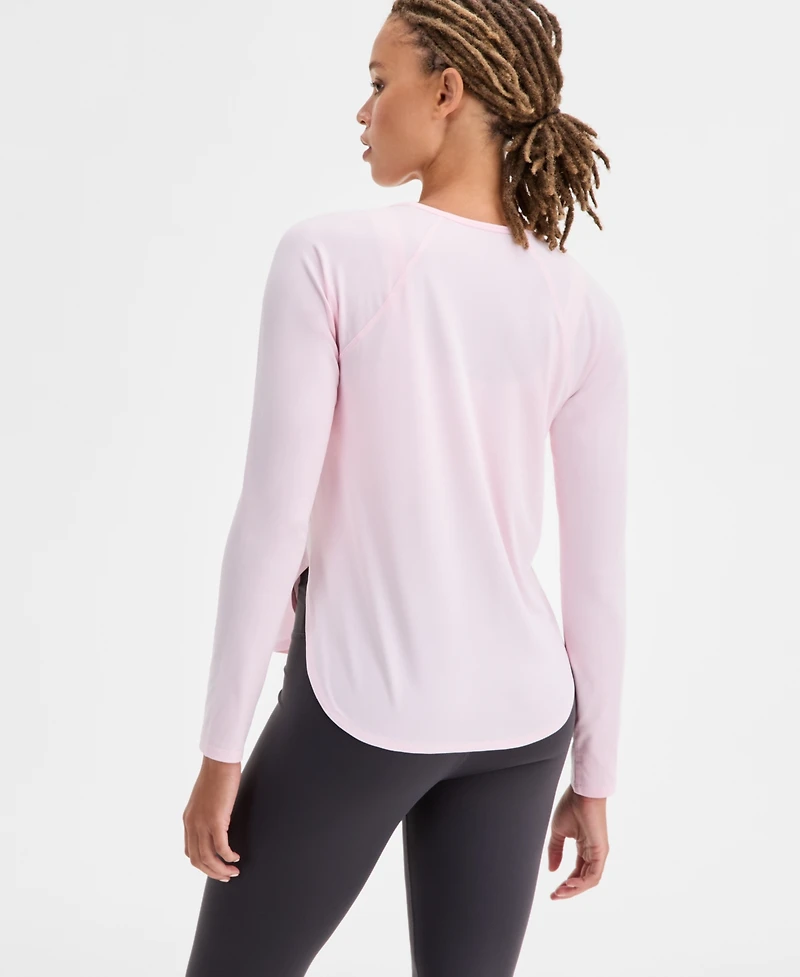 Id Ideology Women's Essentials 2-Pack Long-Sleeve T-Shirt, Created for Macy's
