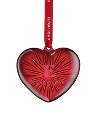 Waterford Elton John Aids Foundation Heart Ornament