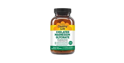 Country Life Magnesium Glycinate, 90 Tabs