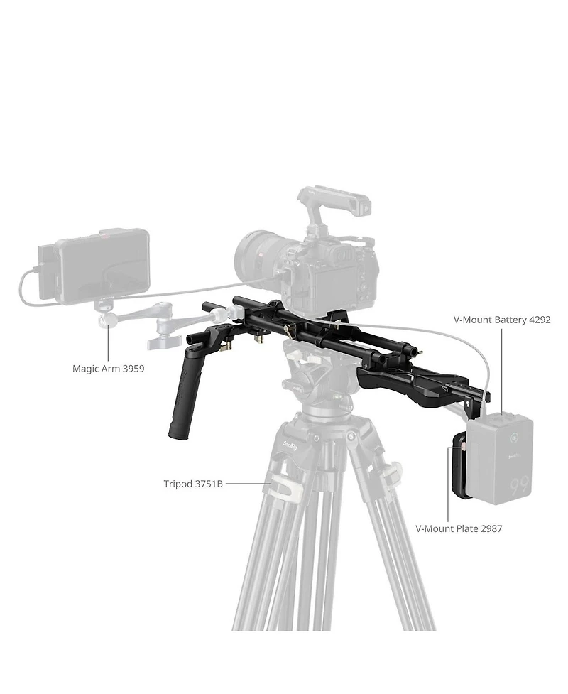 SmallRig Shoulder Rig Kit, Classic Version, Black