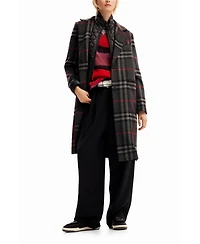 Desigual Women's Combination plaid coat