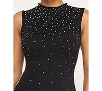 Invitee Juniors' Sleeveless Studded Sweater Dress