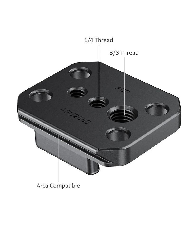 SmallRig Buckle Adapter with Arca Quick Release Plate for GoPro Camera