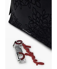 Desigual Women's Medium embroidered faux leather bag