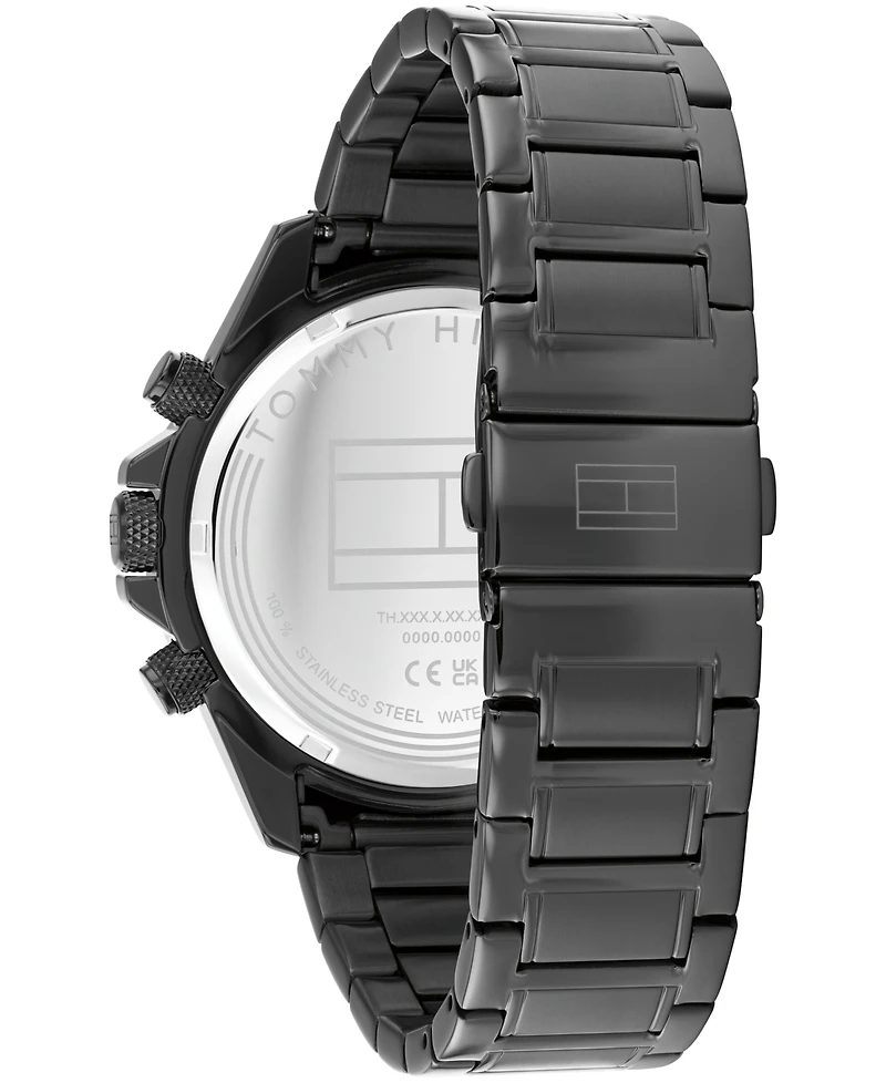 Tommy Hilfiger Men's Multifunction Ionic Plated Gray Stainless Steel Bracelet Watch, 44mm